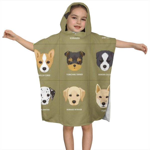 

towel 20 cartoon puppy dogs kids hooded bath for children