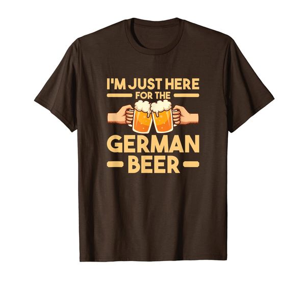 

i'm just here for the german beer funny oktoberfest t-shirt, White;black