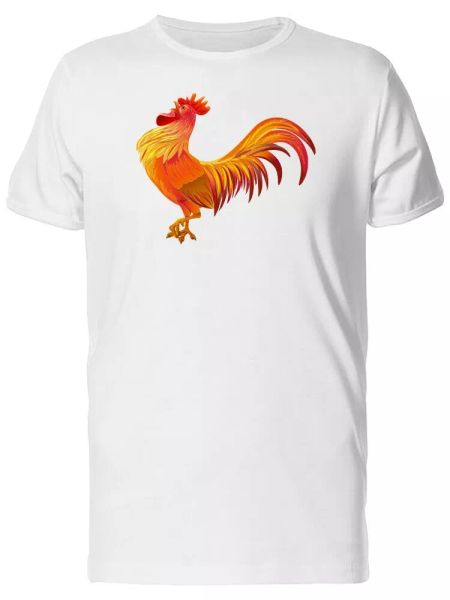 

Red Golden Rooster Men's Tee -Image by Shutterstock, White;black