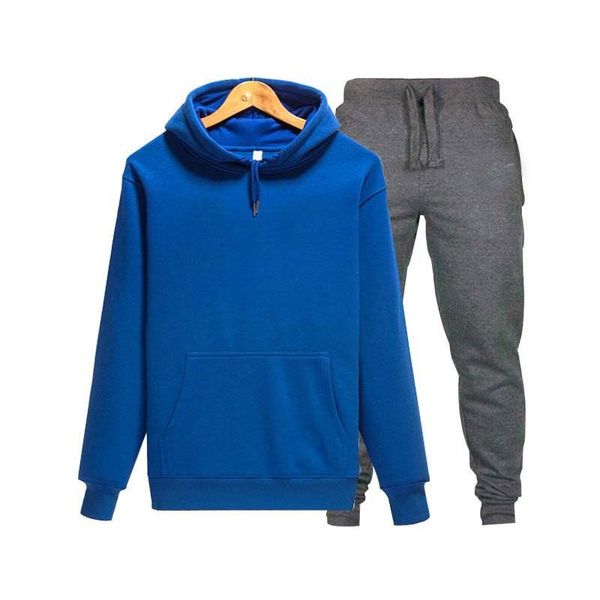 

men's tracksuits 2021 moletom com capuz sportswear de mangas compridas + calÃ§a corrida estilo hip-hop streetwear e masculina, Gray