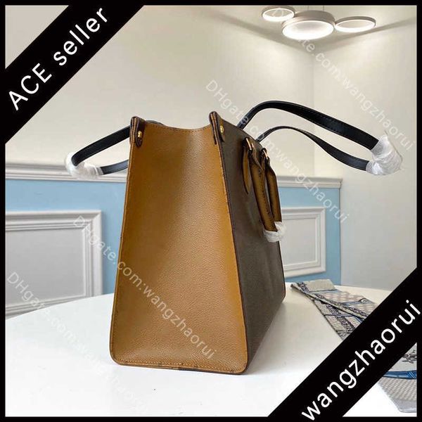 

5a fashion desig onthego mm tote leather shopping bags women shoulder handbag lady carrier bag with box b069