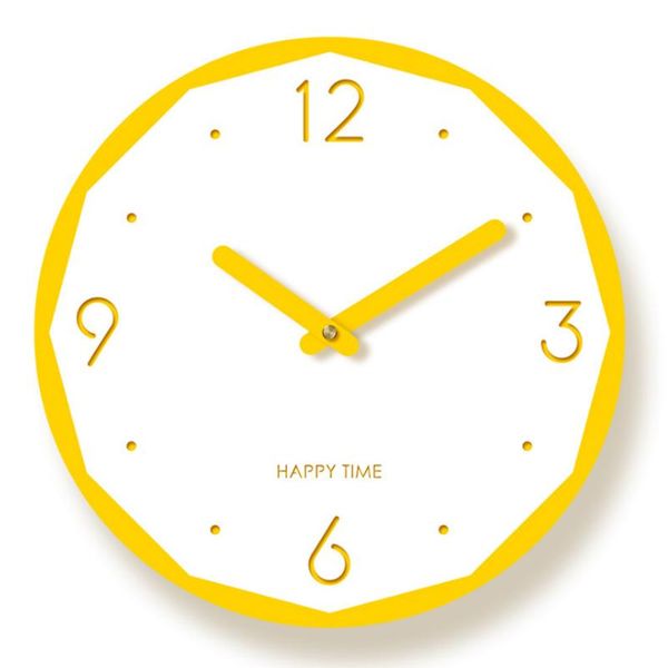 

wall clocks dual use laser cut color acrylic creative clock simple household mute living room bedroom modern decorative watch
