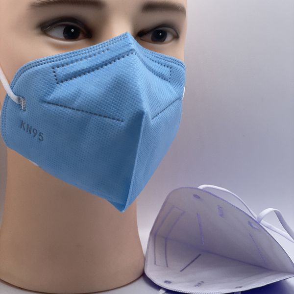 Yetişkin KN95 Maske 95% Filtrasyon Renkli Tek Kullanımlık Anti-Toz Facemask 5 Katmanlı Tasarımcı Adam Kadın Yüz Maskeleri Dokunmamış Yüksek Kalite