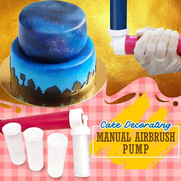 

baking & pastry tools cake coloring duster manual spray gun tube tool perfect for beginners/professionals decorating