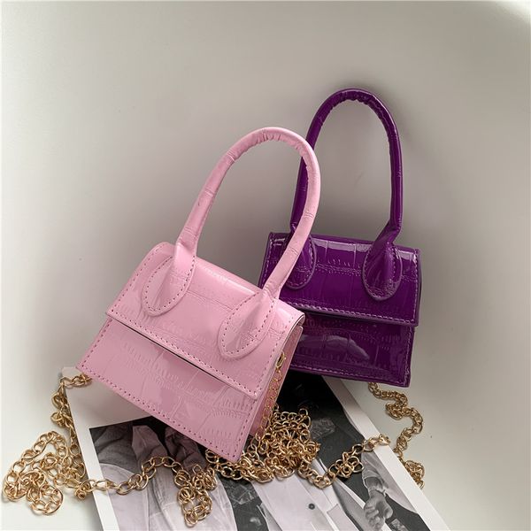 

of korean crocodile 2021 the female version lipstick cross-border new pattern chain net bag western style messenger red fashion emxtb