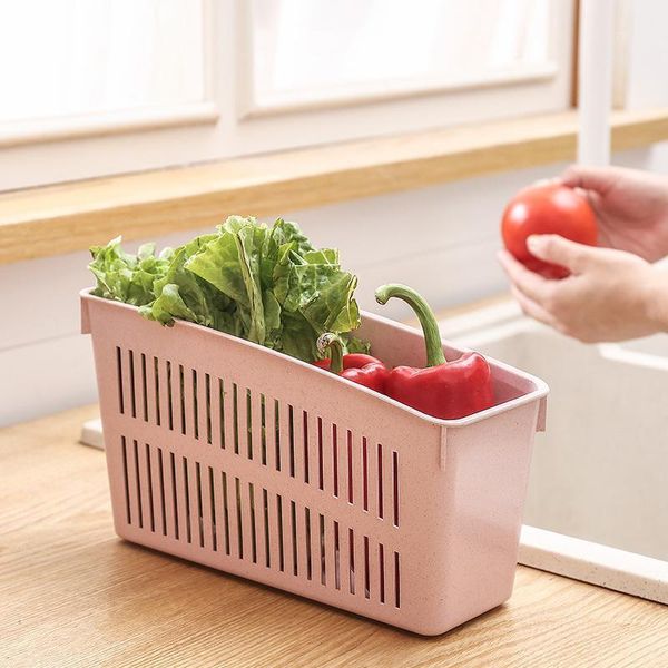 

storage bottles & jars drink bottle holder vegetable organizer box breathable for frige kitchen aia99