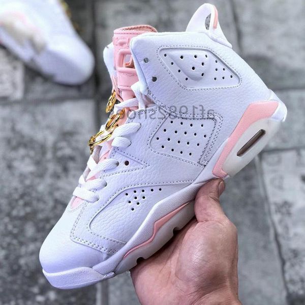 

shoes men womens wmns 6s 6 jumpman gold hoops white sail metallic barely rose cute junior sneakers