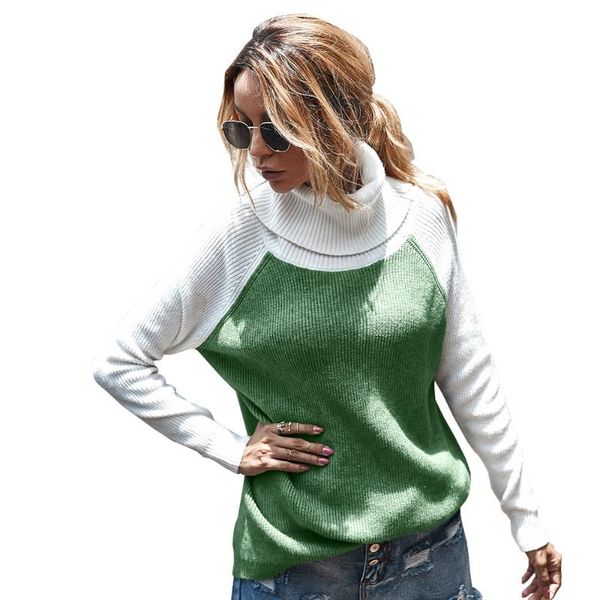 

women's sweaters woman fashion undefined clothing independent stand 2021 autumn and winter turtleneck solid color sweater, White;black