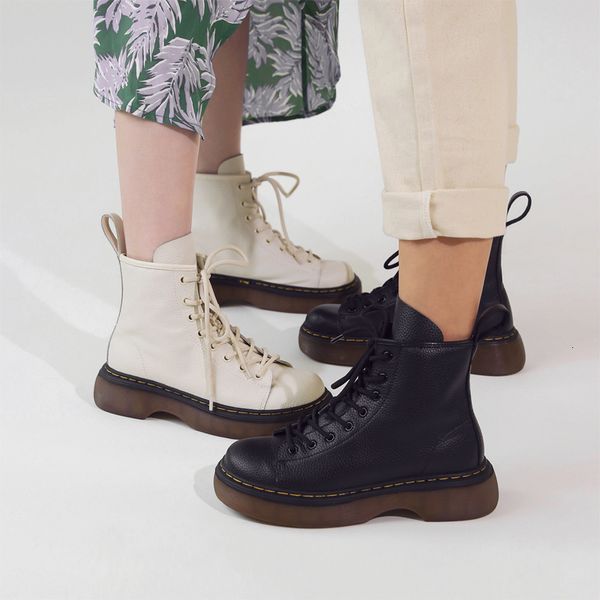 

leather martin children 2021 summer and autumn handsome motorcycle translucent thick bottom british style cool black short boot