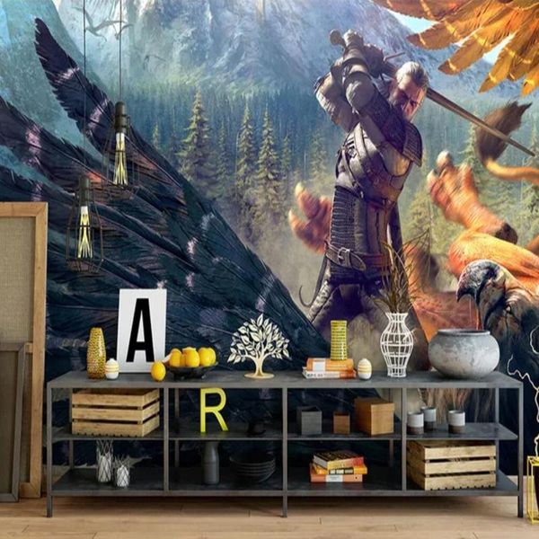 

wallpapers milofi custom large 3d wallpaper mural game fighting war cyber background wall decoration