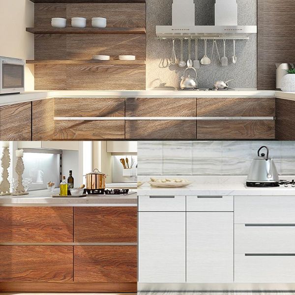

wallpapers waterproof wood wallpaper roll self adhesive decor contact paper doors cabinet deskmodern furniture decorative sticker