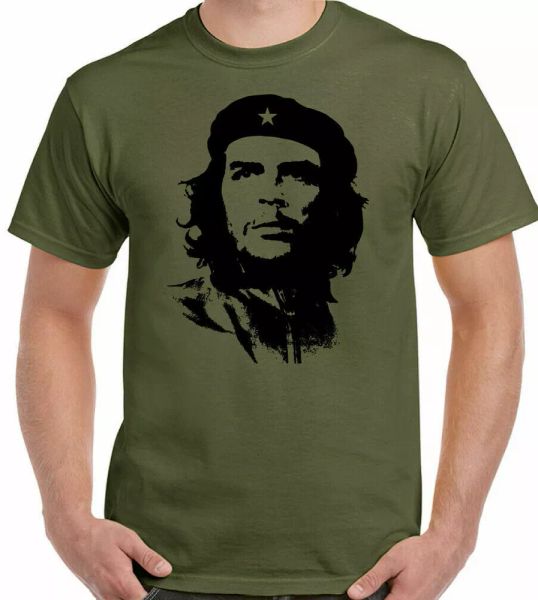

che guevara t-shirt, mens anarchy crass revolution om liberty top, White;black