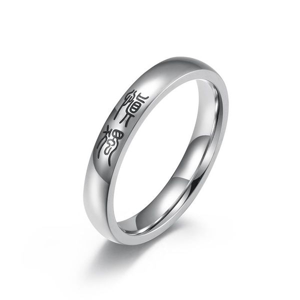 

wedding rings 2021 korean style 3.5mm chinese engagement for women accessories fashion stainless steel jewelry band bague homme, Slivery;golden