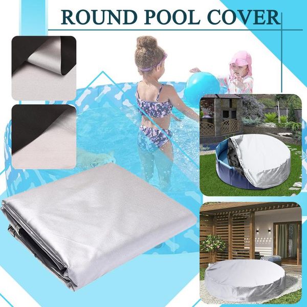 

pool & accessories round cover tarpaulin solar swimming protection heat insulation film for indoor outdoor #g3