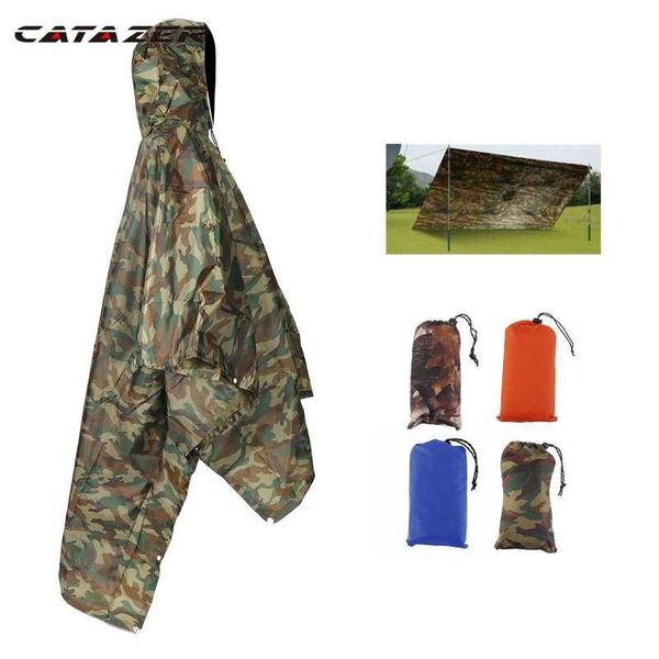 

outdoor raincoat backpack cover poncho rain cape hiking camping jackets gear pads