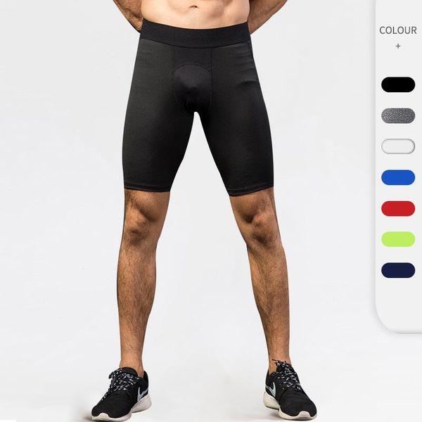

running shorts men's sport with pocketstight casual quick dry jogging training short pants fitness workout, Black;blue