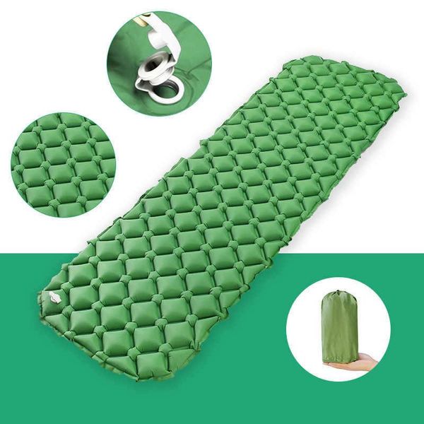 

outdoor pads camping self-inflating sleeping pad with 40d nylon composite tpu for hiking backpacking insulated mat