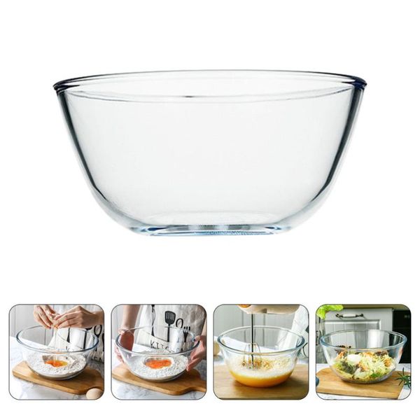 

1pc kitchen decorative salad bowl home fruit dessert mixing white bowls