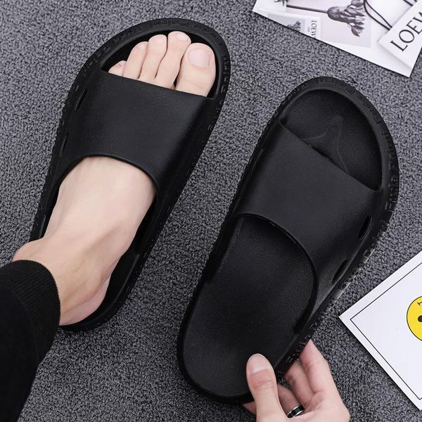 

slippers men's shoes summer casual garden non-slip, Black