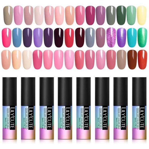 

gel nail polish pink series soak off semi permanent long lasting uv lamp varnish 5ml glitter1, Red;pink