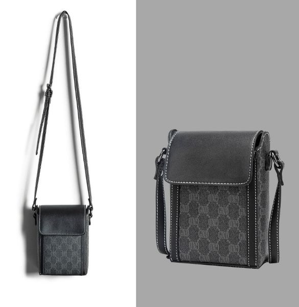 

men chest bag luxury design letter pattern shoulder crossbody handbag male fashion small sling bags zipper pack trendy