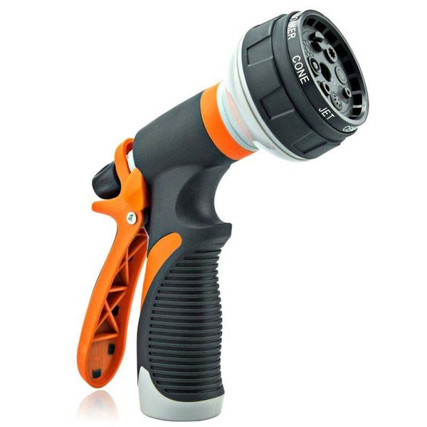 

hose nozzle garden spray leak high pressure heavy duty 8 pattern for watering plant washing cars pe equipments