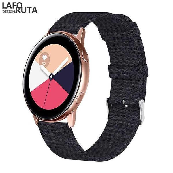 

watch bands laforuta nylon band for samsung galaxy active 42mm strap classic s2 sport 20mm quick release, Black;brown