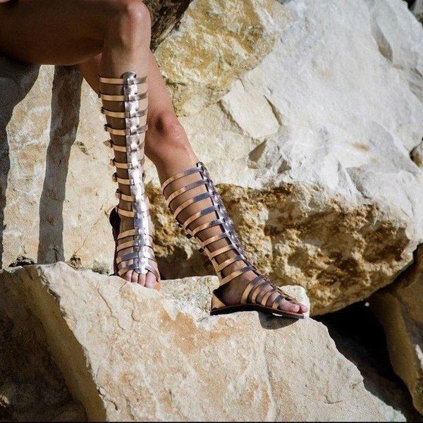 

sandals 2021 open toe rubber sleeve low heel flat bottom pu cool boots, Black