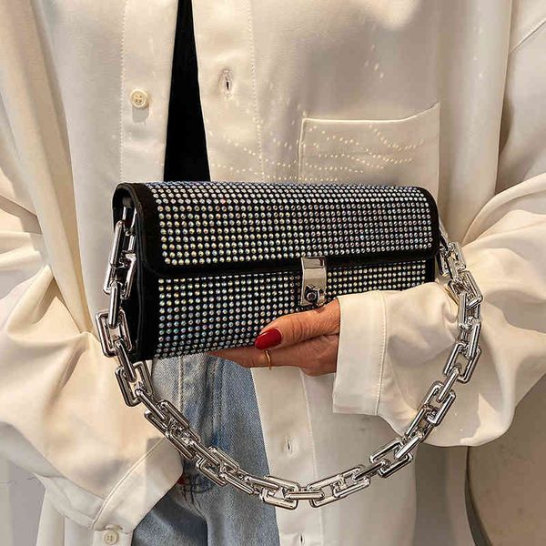 

shiny rhinestones evening handbag women 2021 luxury diamonds shoulder bag ladies dinner party clutch purse sac a main fashion c0508