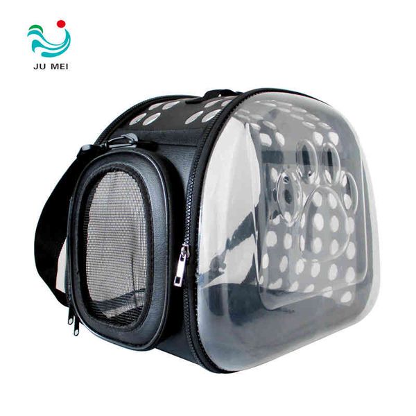 

pet bag transparent cat backpack out portable messenger dog straight, Black;red