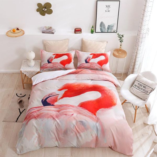 

bedding sets animal 3d pattern duvet cover single size bed room for kids bedd linens with pillowcase children's day gift