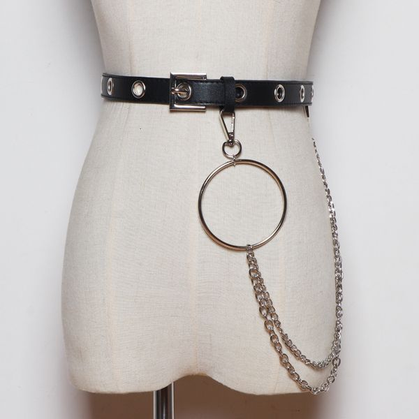 

fyq women's style decorative skirt pants chain belt korean students with jeanssxzq, Black;brown