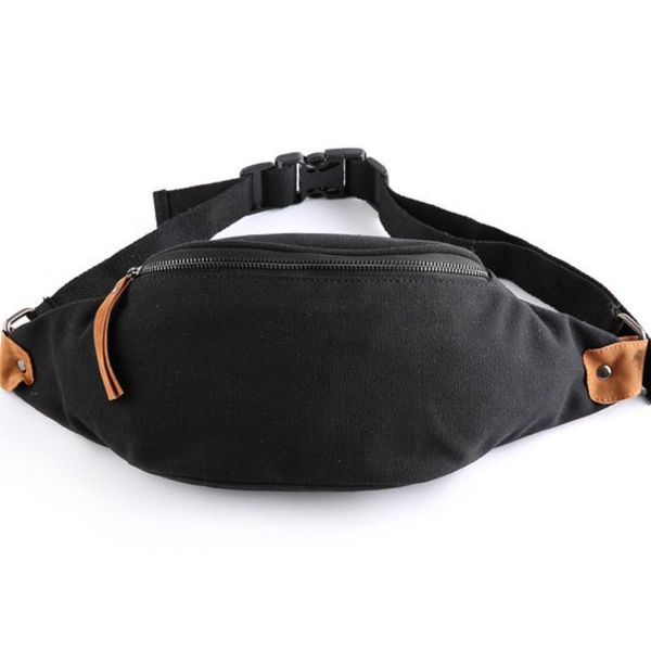 

waist bags 2021 brand canvas bag belt fashion waterproof chest handbag men pack small shoulder messenger purse