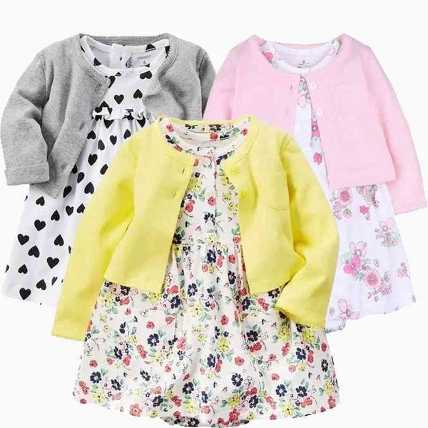 

2021 infant autumn new children's dress two-piece princess skirt coat, Red;yellow