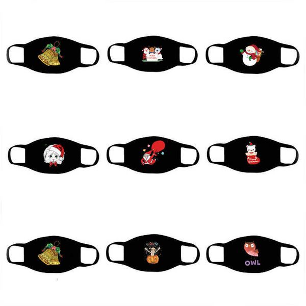 

santa claus print mask snowman christmas tree party mask