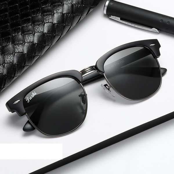 

Sunglasses Retro Strengthen Glasses Fashion Trend Men And Women Driving, White;black