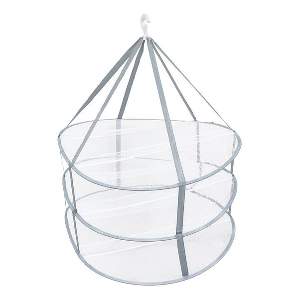 

hangers & racks 1pc household foldable home clothes drying rack tuck net for