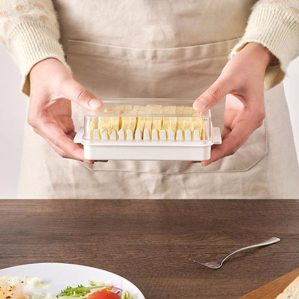 

storage bottles & jars plastic butter box portable slicing dish case container