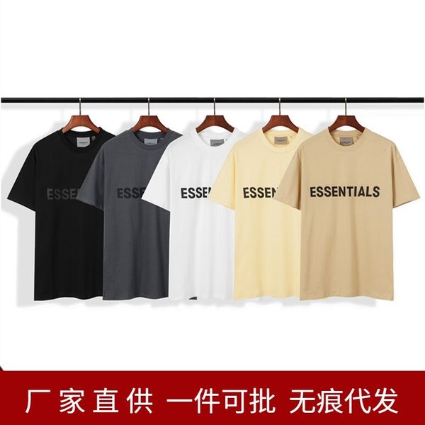 

fog double line new silicone letter short sleeve t-shirt, White;black