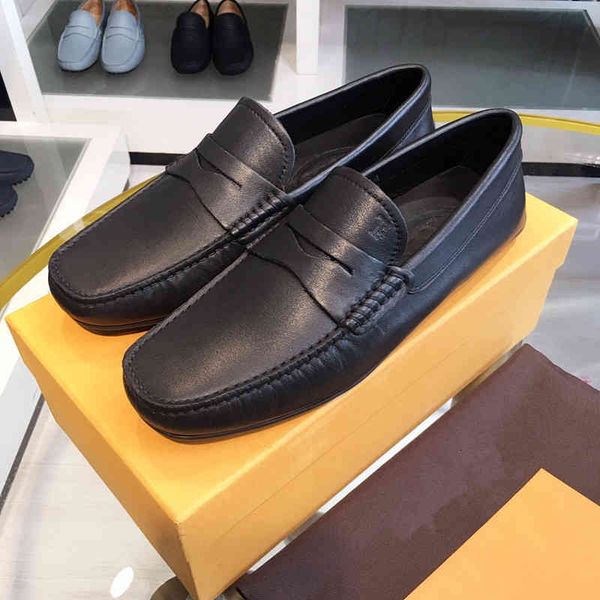 

dress shoes sapatos masculinos novos, de couro signer luxo leve, ervilhas planas, casuais negócios, hc3s, Black