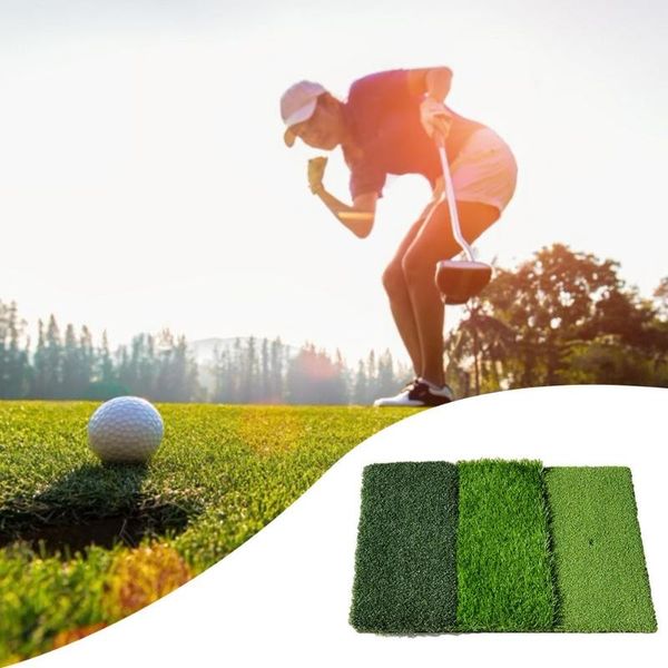 

golf training aids 41 x 63 cm backyard mat tri-fold design indoor residential hitting pad practice mats rubber tee ball