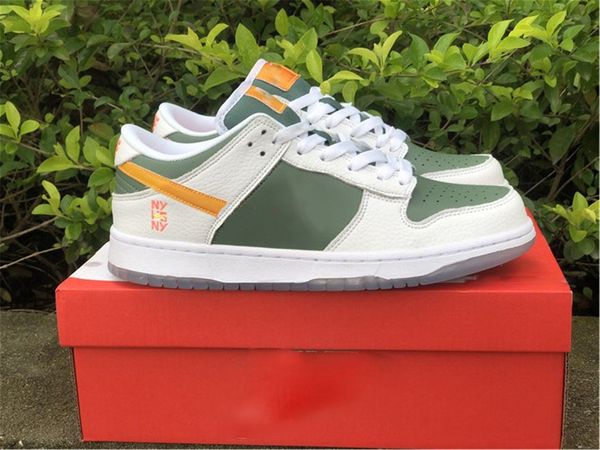 

shoes authentic sb ny vs ny skateboard men woman basketball white green red sports sneakers size 36-45, White;red