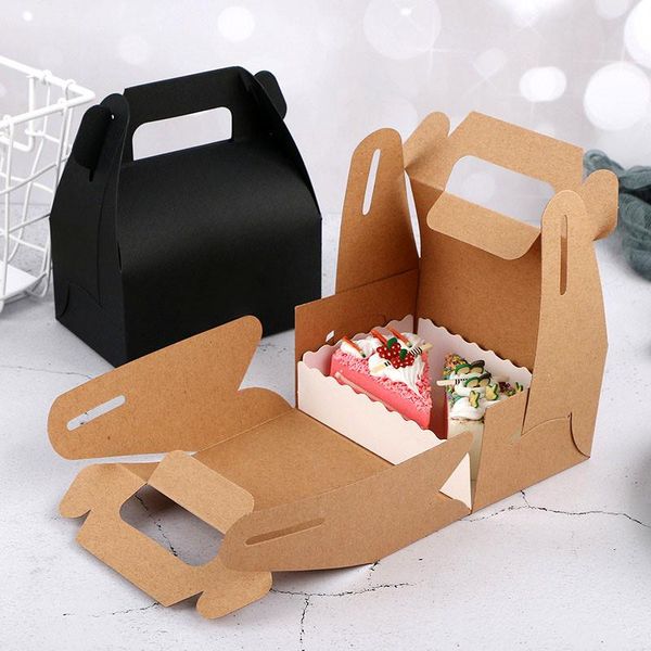 

gift wrap 5/10/20pcs cupcake boxes packaging for muffin mousse cake store country wedding white cardboard marble kraft paper portable bags