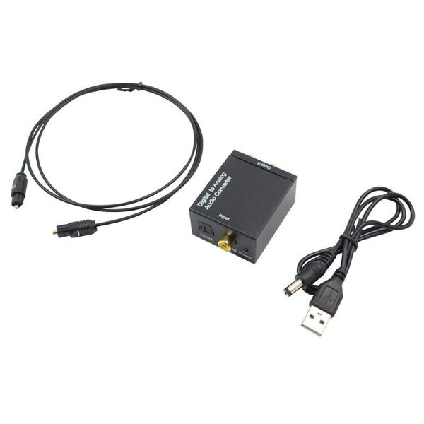 

smart home control optical digital stereo audio spdif toslink coaxial signal to analog converter dac jack 2*rca decoder adapter dr