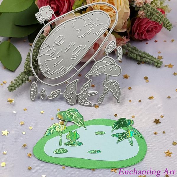 

painting supplies frogs in the pond metal cutting dies 2021 stencils for diy scrapbooking/po decorative embossing paper cards
