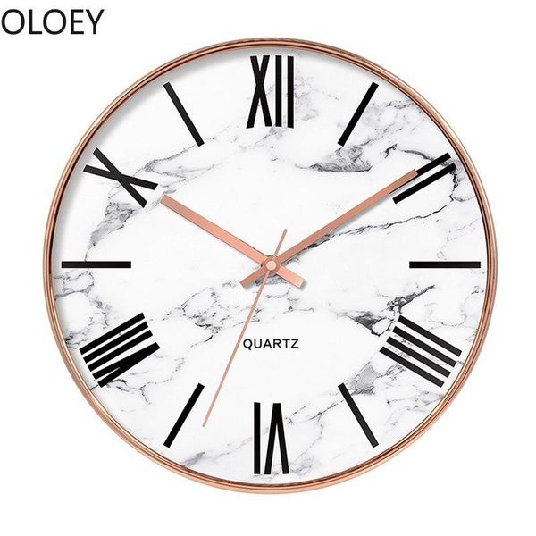 Wanduhren Nordic Große Uhr Modernes Design Stille Kreative Rose Gold Wohnkultur Wohnzimmer Schlafzimmer Küche Uhr