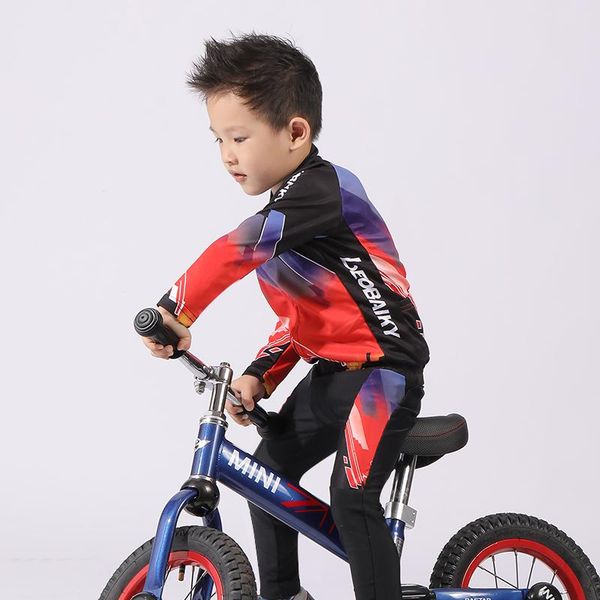 

children suit riding summer breathable kids cycling clothing jersey and pants boys sport bike motorcycle armor