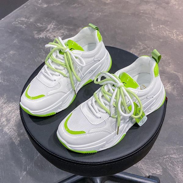 

dress shoes women 2021 chunky sneakers for vulcanize casual fashion dad platform femme woman, Black