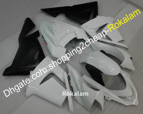 

bodywork for kawasaki ninja zx-10r 2004 2005 zx 10r 04 05 zx10r white black motorcycles fairing aftermarket kit (injection molding)