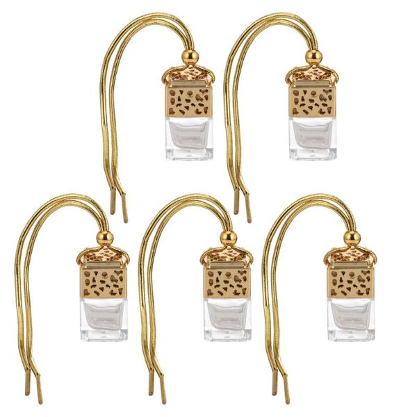 

storage bottles & jars 5pcs empty hanging perfume glass bottle car diffuse